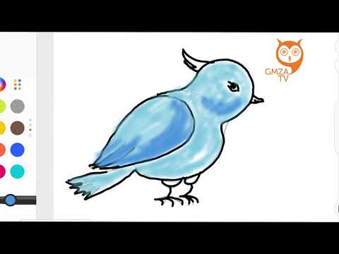 როგორ დავხატოთ ჩიტი მარტივად/How to draw a Bird Very Easy Step by Step